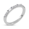 Thumbnail Image 2 of Baguette & Round-Cut Diamond Alternating Anniversary Ring 1/4 ct tw 14K White Gold