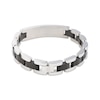 Thumbnail Image 2 of Men's Black Diamond Link Bracelet 1/5 ct tw Stainless Steel with Black Ion Plating 8.5&quot;