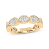 Thumbnail Image 1 of Lab-Grown Diamonds by KAY Oval, Pear & Round-Cut Anniversary Ring 2 ct tw 14K Yellow Gold