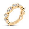 Thumbnail Image 2 of Lab-Grown Diamonds by KAY Oval, Pear & Round-Cut Anniversary Ring 2 ct tw 14K Yellow Gold