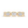 Thumbnail Image 3 of Lab-Grown Diamonds by KAY Oval, Pear & Round-Cut Anniversary Ring 2 ct tw 14K Yellow Gold