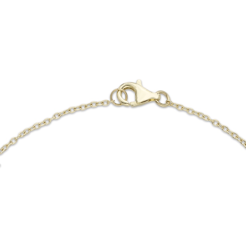 Main Image 3 of Multi-Diamond Station Bracelet 1/3 ct tw 14K Yellow Gold 7&quot;