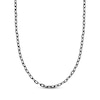 Thumbnail Image 1 of Men's Hollow Rolo Chain Necklace 5.5mm Stainless Steel & Black Ion Plating 22&quot;