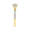 Thumbnail Image 3 of Round-Cut Diamond Three-Stone Engagement Ring 1-1/4 ct tw 14K Yellow Gold