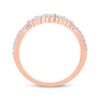 Thumbnail Image 3 of Round-Cut Diamond Contour Anniversary Band 1/3 ct tw 14K Rose Gold