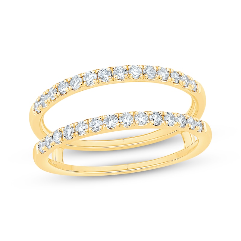 Main Image 1 of Round-Cut Diamond Enhancer Ring 1/2 ct tw 14K Yellow Gold