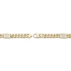 Thumbnail Image 3 of Men's Diamond Dollar Sign Solid Cuban Curb Chain Bracelet 3/8 ct tw 10K Yellow Gold 8.5&quot;