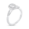 Thumbnail Image 1 of Multi-Diamond Diamond Oval-Shaped Engagement Ring 1/2 ct tw 10K White Gold