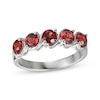 Thumbnail Image 0 of Garnet S-Curve Ring Sterling Silver