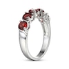 Thumbnail Image 1 of Garnet S-Curve Ring Sterling Silver