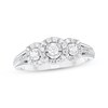 Thumbnail Image 1 of Round-Cut Diamond Three-Stone Engagement Ring 1/4 ct tw 10K White Gold