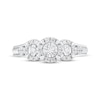 Thumbnail Image 3 of Round-Cut Diamond Three-Stone Engagement Ring 1/4 ct tw 10K White Gold