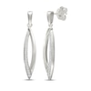 Thumbnail Image 0 of Diamond Marquise Dangle Earrings 1/6 ct tw Sterling Silver