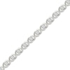 Thumbnail Image 2 of Diamond XO Bracelet 1/2 ct tw 10K White Gold 7&quot;