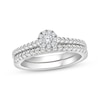 Thumbnail Image 1 of Multi-Diamond Center Bridal Set 1/2 ct tw 10K White Gold