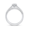 Thumbnail Image 3 of Multi-Diamond Center Bridal Set 1/2 ct tw 10K White Gold