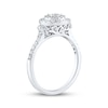 Thumbnail Image 2 of Round-Cut Diamond Double Halo Engagement Ring 1/2 ct tw 10K White Gold