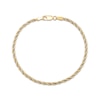 Thumbnail Image 2 of Hollow Rope & Box Chain Bracelet 2.46mm 10K Two-Tone Gold 7.5&quot;