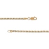 Thumbnail Image 4 of Hollow Rope & Box Chain Bracelet 2.46mm 10K Two-Tone Gold 7.5&quot;