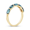 Thumbnail Image 2 of London Blue Topaz & Diamond Ring 1/10 ct tw 10K Yellow Gold