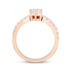 Thumbnail Image 2 of Round-Cut Diamond Chevron Bridal Set 7/8 ct tw 14K Rose Gold