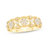 Thumbnail Image 1 of Diamond Ornate Scalloped Fashion Ring 1/4 ct tw 10K Yellow Gold