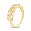 Thumbnail Image 2 of Diamond Ornate Scalloped Fashion Ring 1/4 ct tw 10K Yellow Gold