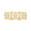 Thumbnail Image 3 of Diamond Ornate Scalloped Fashion Ring 1/4 ct tw 10K Yellow Gold