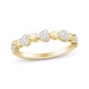 Thumbnail Image 1 of Diamond Sideways Hearts Ring 1/10 ct tw 10K Yellow Gold