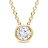 Thumbnail Image 1 of Lab-Grown Diamonds by KAY Round-Cut Bezel-Set Solitaire Necklace 1/3 ct tw 14K Yellow Gold (F/VS2) 18&quot;