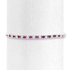 Thumbnail Image 1 of Lab-Created Ruby Bolo Bracelet Sterling Silver 9.5" Adjustable