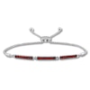 Thumbnail Image 0 of Lab-Created Ruby Bolo Bracelet Sterling Silver