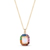 Thumbnail Image 0 of Le Vian Multi-Gemstone Necklace 1/20 ct tw Diamonds 14K Honey Gold 18"