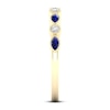 Thumbnail Image 2 of Blue Sapphire Ring 1/10 ct tw Diamonds 10K Yellow Gold