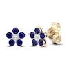 Thumbnail Image 0 of Blue Sapphire & Diamond Accent Earrings 10K Yellow Gold