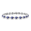 Thumbnail Image 0 of Blue & White Lab-Created Sapphire Bracelet Sterling Silver 7.25"