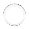 Thumbnail Image 3 of Blue Sapphire Ring 1/10 ct tw Diamonds 10K White Gold