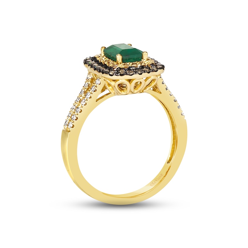 Le Vian Emerald Ring 1/2 ct tw Diamonds 14K Honey Gold | Kay Outlet
