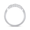 Thumbnail Image 3 of Diamond Contour Anniversary Band 1/6 ct tw 14K White Gold