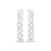 Thumbnail Image 1 of Diamond Twist Hoop Earrings 1/10 ct tw Sterling Silver