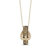 Thumbnail Image 1 of Le Vian Diamond Buckle Necklace 1/2 ct tw 14K Honey Gold 18&quot;