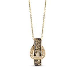 Le Vian Diamond Buckle Necklace 1/2 ct tw 14K Honey Gold 18&quot;