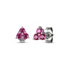 Thumbnail Image 0 of Lab-Created Ruby Trio Stud Earrings Sterling Silver
