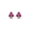 Thumbnail Image 1 of Lab-Created Ruby Trio Stud Earrings Sterling Silver