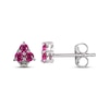 Thumbnail Image 2 of Lab-Created Ruby Trio Stud Earrings Sterling Silver