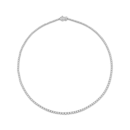 Diamond Riviera Necklace 5 ct tw 10K White Gold 17&quot;