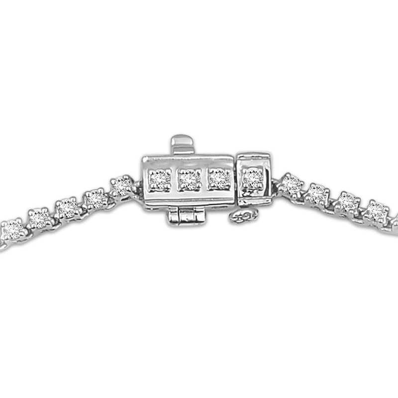 Main Image 3 of Diamond Riviera Necklace 5 ct tw 10K White Gold 17&quot;