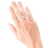 Thumbnail Image 3 of Men's Diamond Nugget Fashion Ring 1/10 ct tw 10K White Gold Size 10
