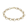 Thumbnail Image 1 of Solid Byzantine Chain Link Bracelet 10K Yellow Gold 7.5&quot;