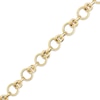 Thumbnail Image 2 of Solid Byzantine Chain Link Bracelet 10K Yellow Gold 7.5&quot;